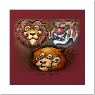 Lions Tigers and Bears Posters and Art